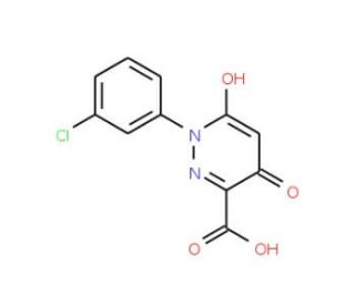 1-(3-Chlorophenyl)-4-hydroxy-6-oxo-1,6-dihydro-3-pyridazinecarboxylic acid - chemical structure image