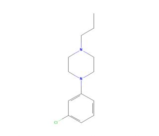 1-(3-Chlorophenyl)-4-propylpiperazine (CAS 144146-59-8) - chemical structure image