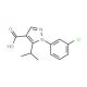 1-(3-chlorophenyl)-5-isopropyl-1H-pyrazole-4-carboxylic acid - chemical structure image