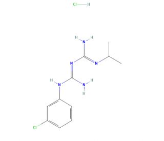 1-(3-Chlorophenyl)-5-isopropyl Biguanide Hydrochloride (CAS 1071546-52-5) - chemical structure image