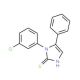 1-(3-chlorophenyl)-5-phenyl-1H-imidazole-2-thiol - chemical structure image