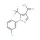 1-(3-chlorophenyl)-5-(trifluoromethyl)-1H-pyrazole-4-carboxylic acid (CAS 98534-82-8) - chemical structure image