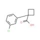 1-(3-chlorophenyl)cyclobutanecarboxylic acid (CAS 151157-55-0) - chemical structure image