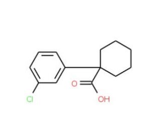 1-(3-chlorophenyl)cyclohexanecarboxylic acid (CAS 610791-40-7) - chemical structure image