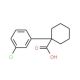 1-(3-chlorophenyl)cyclohexanecarboxylic acid (CAS 610791-40-7) - chemical structure image