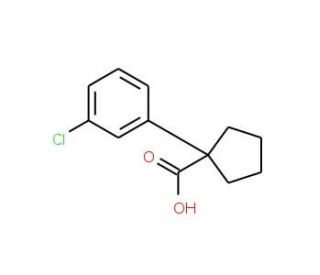 1-(3-chlorophenyl)cyclopentanecarboxylic acid - chemical structure image