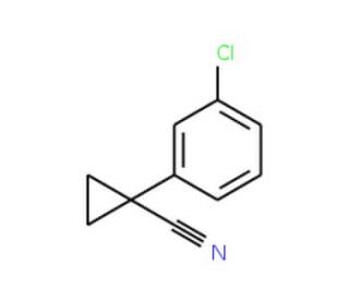 1-(3-chlorophenyl)cyclopropanecarbonitrile (CAS 124276-32-0) - chemical structure image