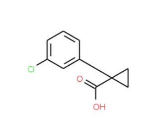 1-(3-chlorophenyl)cyclopropanecarboxylic acid (CAS 124276-34-2) - chemical structure image