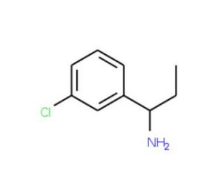 1-(3-Chlorophenyl)propan-1-amine (CAS 40023-86-7) - chemical structure image