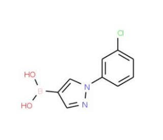 1-(3-Chlorophenyl)pyrazole-4-boronic acid (CAS 1072945-88-0) - chemical structure image