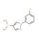 1-(3-Chlorophenyl)pyrazole-4-boronic acid (CAS 1072945-88-0) - chemical structure image