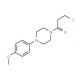 1-(3-chloropropanoyl)-4-(4-methoxyphenyl)piperazine - chemical structure image