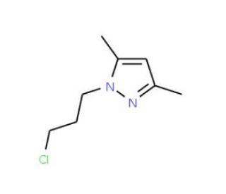 1-(3-chloropropyl)-3,5-dimethyl-1H-pyrazole - chemical structure image