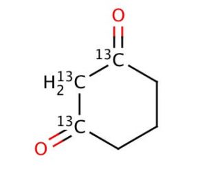 1,3-Cyclohexanedione-1,2,3-13C3 (CAS 1184998-71-7) - chemical structure image