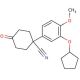 1-(3-(cyclopentyloxy)-4-methoxyphenyl)-4-oxocyclohexanecarbonitrile 的分子结构, CAS编号: 152630-47-2 1-(3-(cyclopentyloxy)-4-methoxyphenyl)-4-oxocyclohexanecarbonitrile (CAS 152630-47-2) - chemical structure image