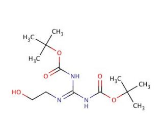 1,3-Di-Boc-2-(2-hydroxyethyl)guanidine (CAS 215050-11-6) - chemical structure image