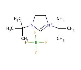 1,3-Di-tert-butylimidazolinium tetrafluoroborate (CAS 137581-21-6) - chemical structure image