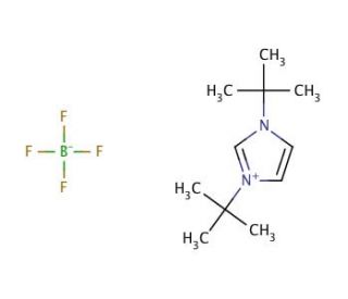 1,3-Di-tert-butylimidazolium tetrafluoroborate (CAS 263163-17-3) - chemical structure image