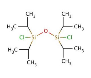 1,3-Dichloro-1,1,3,3-tetraisopropyldisiloxane (CAS 69304-37-6) - chemical structure image