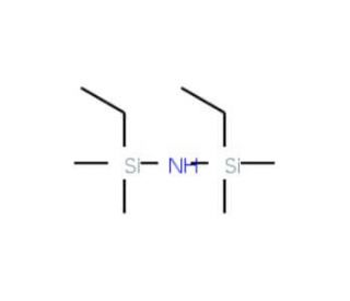 1,3-Diethyl-1,1,3,3-tetramethyldisilazane (CAS 17882-94-9) - chemical structure image