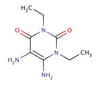 1,3-Diethyl-5,6-diaminouracil (CAS 52998-22-8) - chemical structure image