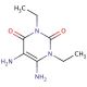 1,3-Diethyl-5,6-diaminouracil (CAS 52998-22-8) - chemical structure image