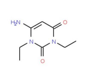 1,3-Diethyl-6-aminouracil (CAS 41740-15-2) - chemical structure image