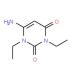 1,3-Diethyl-6-aminouracil (CAS 41740-15-2) - chemical structure image