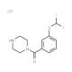 1-[3-(difluoromethoxy)benzoyl]piperazine hydrochloride - chemical structure image