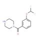 1-{[3-(difluoromethoxy)phenyl]carbonyl}piperazine - chemical structure image