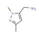 (1,3-Dimethyl-1H-pyrazole-5-yl)methanamine (CAS 499770-63-7) - chemical structure image
