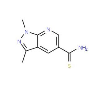 1,3-dimethyl-1H-pyrazolo[3,4-b]pyridine-5-carbothioamide - chemical structure image