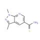 1,3-dimethyl-1H-pyrazolo[3,4-b]pyridine-5-carbothioamide - chemical structure image