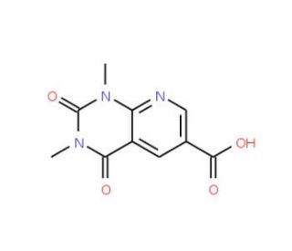 1,3-dimethyl-2,4-dioxo-1H,2H,3H,4H-pyrido[2,3-d]pyrimidine-6-carboxylic acid (CAS 184681-83-2) - chemical structure image