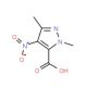 1,3-dimethyl-4-nitro-1H-pyrazole-5-carboxylic acid (CAS 3920-37-4) - chemical structure image