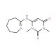 1,3-dimethyl-6-(3,4,5,6-tetrahydro-2H-azepin-7-ylamino)pyrimidine-2,4(1H,3H)-dione 的分子结构 1,3-dimethyl-6-(3,4,5,6-tetrahydro-2H-azepin-7-ylamino)pyrimidine-2,4(1H,3H)-dione - chemical structure image