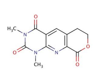 1,3-dimethyl-6,7-dihydro-1H-pyrano[4&prime;,3&prime;:5,6]pyrido[2,3-d]pyrimidine-2,4,9(3H)-trione - chemical structure image