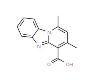 1,3-Dimethyl-benzo[4,5]imidazo-[1,2-a]pyridine-4-carboxylic acid - chemical structure image