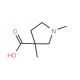 1,3-Dimethyl-pyrrolidine-3-carboxylic acid - chemical structure image