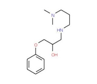 1-(3-Dimethylamino-propylamino)-3-phenoxy-propan-2-ol - chemical structure image