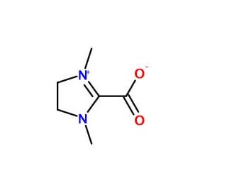 1,3-Dimethylimidazolium-2-carboxylate (CAS 536755-29-0) - chemical structure image