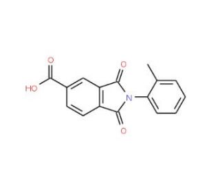 1,3-Dioxo-2-o-tolyl-2,3-dihydro-1H-isoindole-5-carboxylic acid - chemical structure image