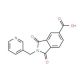 1,3-Dioxo-2-pyridin-3-ylmethyl-2,3-dihydro-1H-isoindole-5-carboxylic acid (CAS 348125-25-7) - chemical structure image