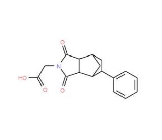 (1,3-dioxo-5-phenyloctahydro-2H-4,7-methanoisoindol-2-yl)acetic acid - chemical structure image