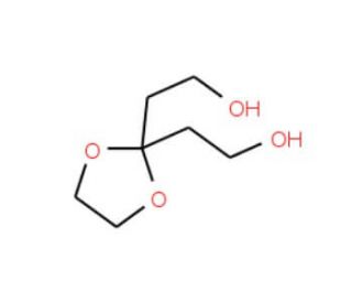 1,3-Dioxolane-2,2-diethanol (CAS 5694-95-1) - chemical structure image