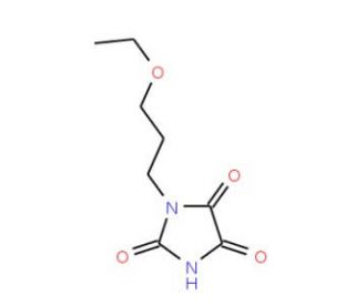 1-(3-ethoxypropyl)imidazolidine-2,4,5-trione - chemical structure image