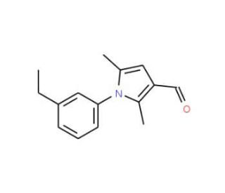 1-(3-ethylphenyl)-2,5-dimethyl-1H-pyrrole-3-carbaldehyde - chemical structure image