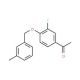 1-{3-Fluoro-4-[(3-methylbenzyl)oxy]phenyl}-1-ethanone - chemical structure image