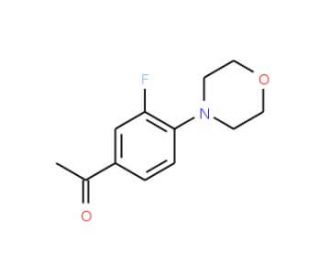 1-(3-fluoro-4-morpholin-4-ylphenyl)ethanone - chemical structure image