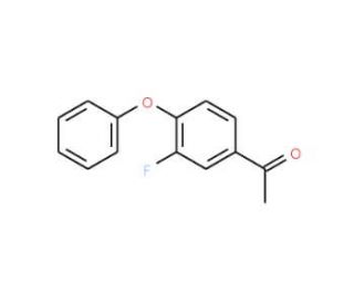 1-(3-fluoro-4-phenoxyphenyl)ethan-1-one (CAS 142070-24-4) - chemical structure image
